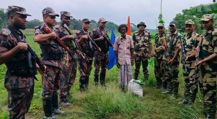 শার্শা সীমান্তে বিএসএফের হাতে আটক বাংলাদেশীকে পতাকা বৈঠকের মাধ্যমে ফেরত